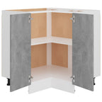 vidaXL Eckunterschrank Lyon Betongrau 75,5x75,5x81,5 cm Holzwerkstoff