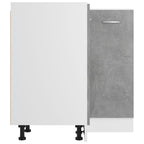 vidaXL Eckunterschrank Lyon Betongrau 75,5x75,5x81,5 cm Holzwerkstoff