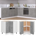 vidaXL Eckunterschrank Lyon Betongrau 75,5x75,5x81,5 cm Holzwerkstoff