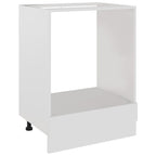 vidaXL Herdumbauschrank Lyon Weiß 60x46x81,5 cm Holzwerkstoff
