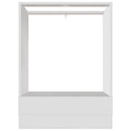 vidaXL Herdumbauschrank Lyon Weiß 60x46x81,5 cm Holzwerkstoff