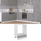 vidaXL Herdumbauschrank Lyon Betongrau 60x46x81,5 cm Holzwerkstoff
