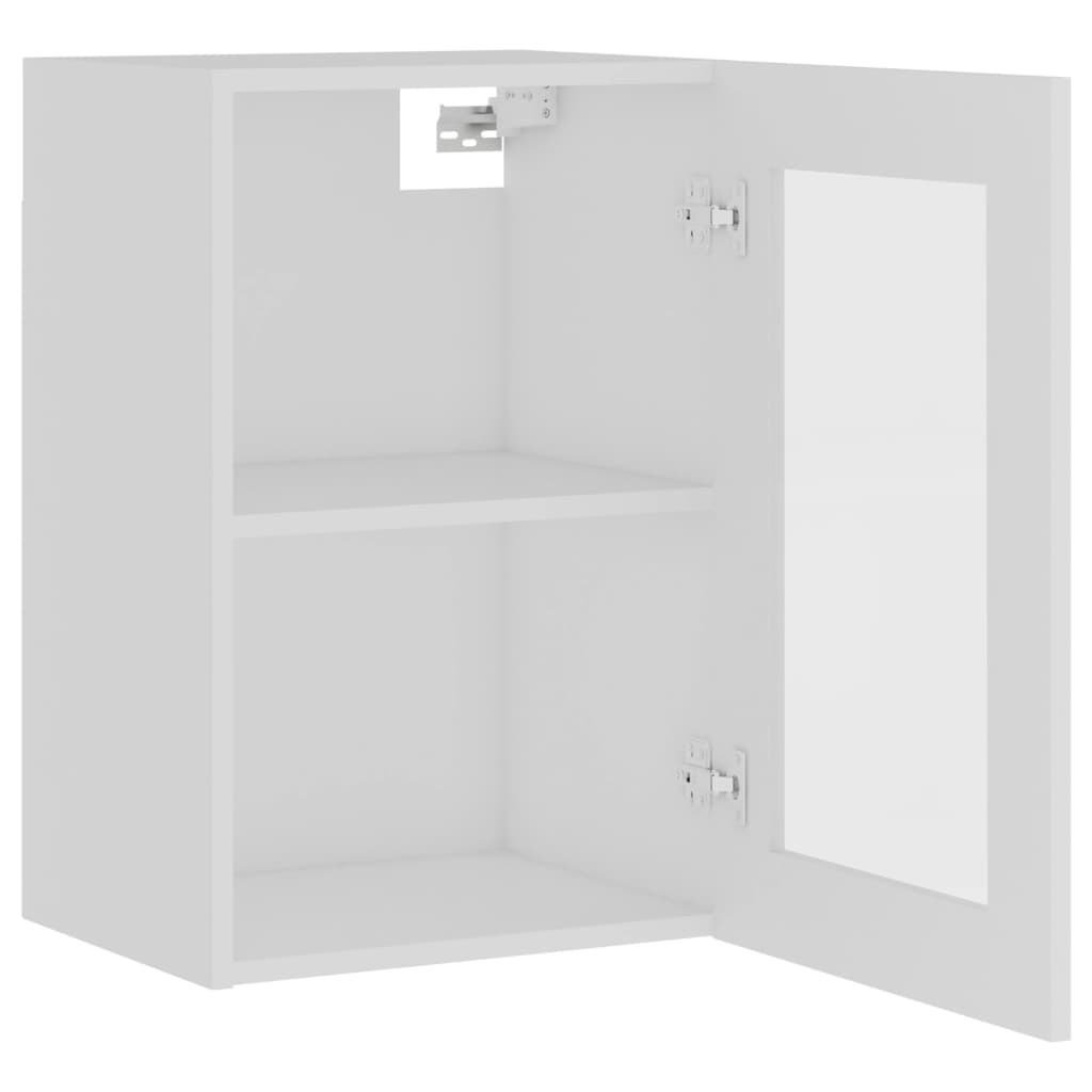 vidaXL Hängeglasschrank Lyon Weiß 40x31x60 cm Holzwerkstoff