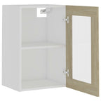 vidaXL Hängeglasschrank Lyon Sonoma-Eiche 40x31x60 cm Holzwerkstoff