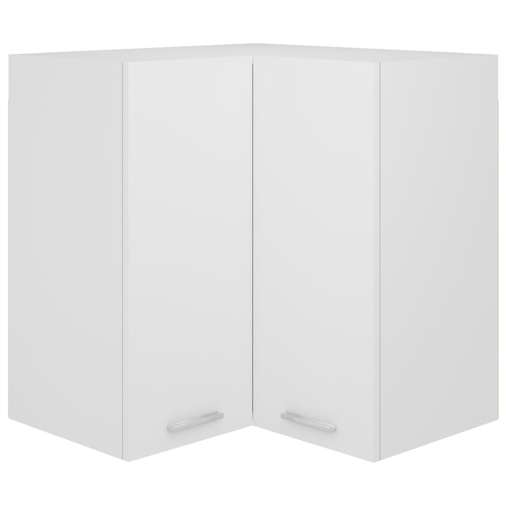 vidaXL Eckhängeschrank Lyon Weiß 57x57x60 cm Holzwerkstoff