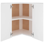 vidaXL Eckhängeschrank Lyon Weiß 57x57x60 cm Holzwerkstoff