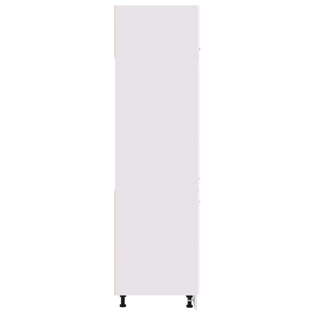 vidaXL Kühlumbauschrank Lyon Weiß 60x57x207 cm Holzwerkstoff