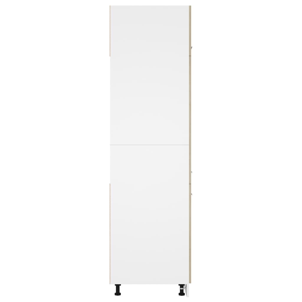 vidaXL Kühlumbauschrank Sonoma-Eiche 60x57x207 cm Holzwerkstoff