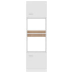 vidaXL Mikrowellenumbauschrank Lyon Weiß 60x57x207 cm Holzwerkstoff