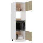 vidaXL Mikrowellenumbauschrank Sonoma-Eiche 60x57x207 cm Holzwerkstoff