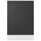 vidaXL Geschirrspülerblende Grau 45x3x67 cm Holzwerkstoff