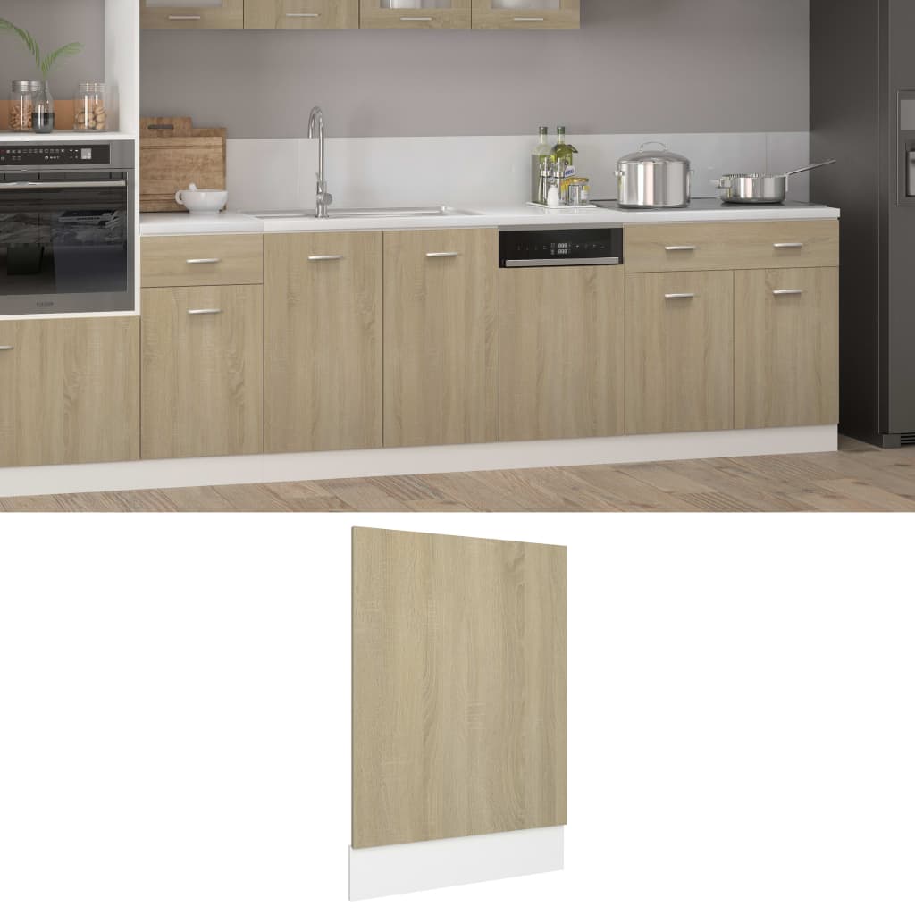 vidaXL Geschirrspülerblende Sonoma-Eiche 45x3x67 cm Holzwerkstoff