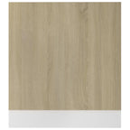vidaXL Geschirrspülerblende Lyon Sonoma-Eiche 59,5x3x67 cm Holzwerkstoff