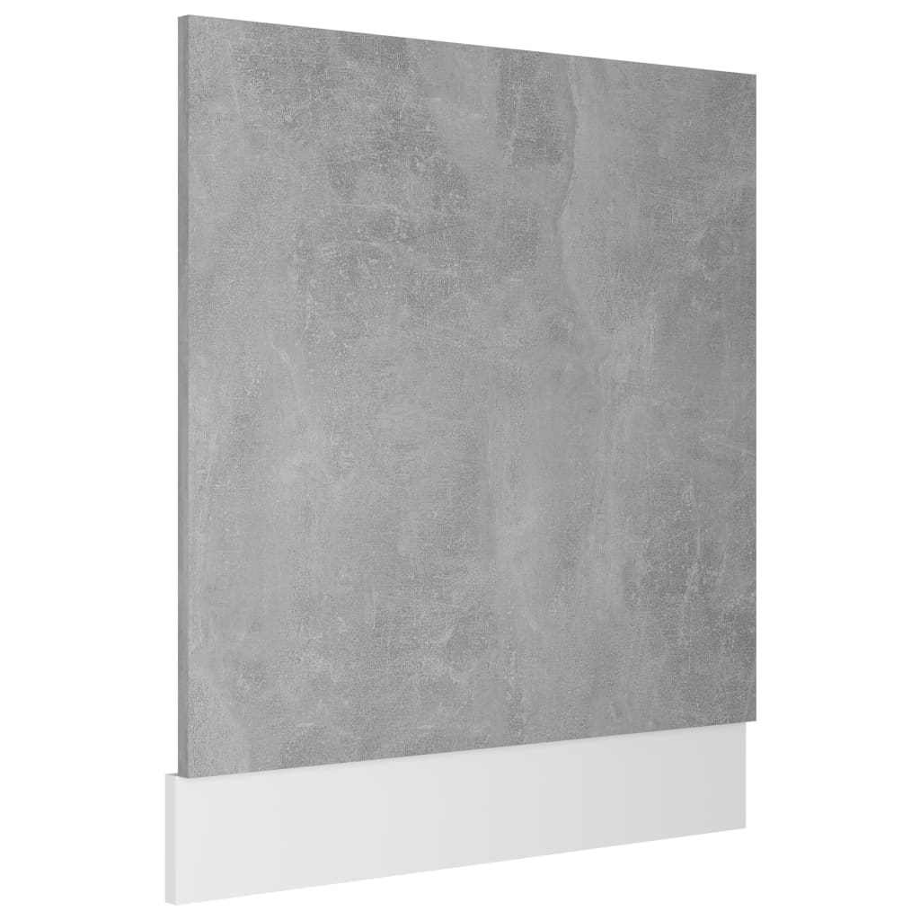 vidaXL Geschirrspülerblende Lyon Betongrau 59,5x3x67 cm Holzwerkstoff