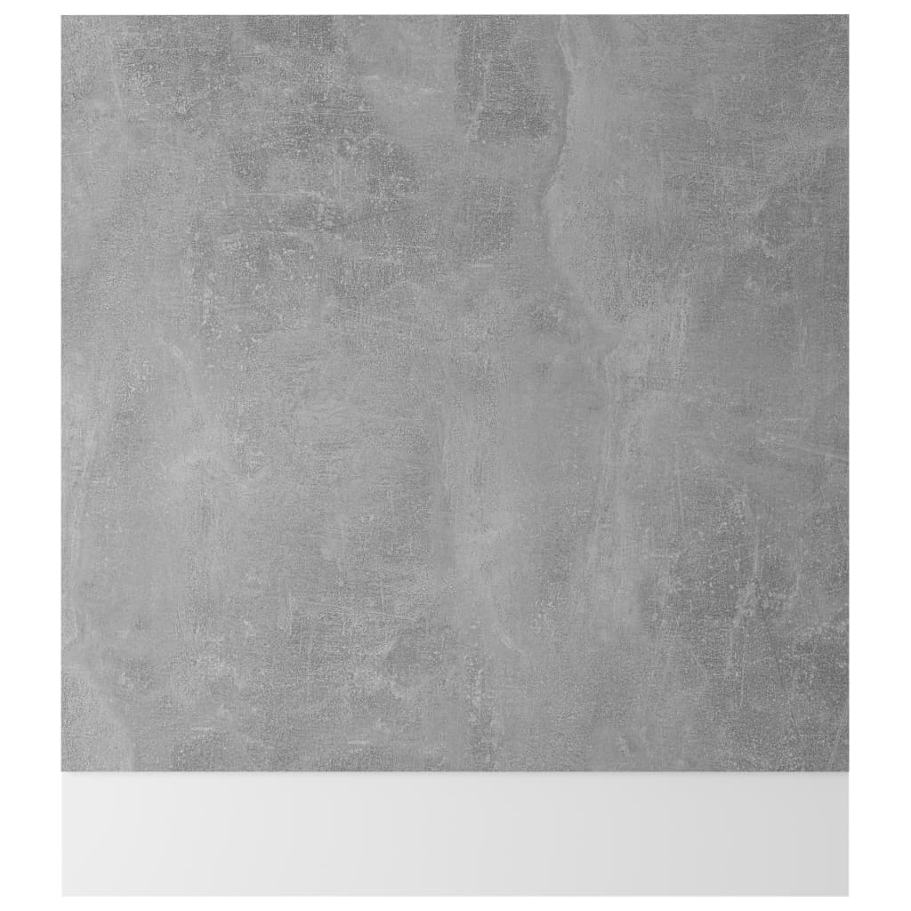 vidaXL Geschirrspülerblende Lyon Betongrau 59,5x3x67 cm Holzwerkstoff