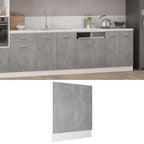 vidaXL Geschirrspülerblende Lyon Betongrau 59,5x3x67 cm Holzwerkstoff