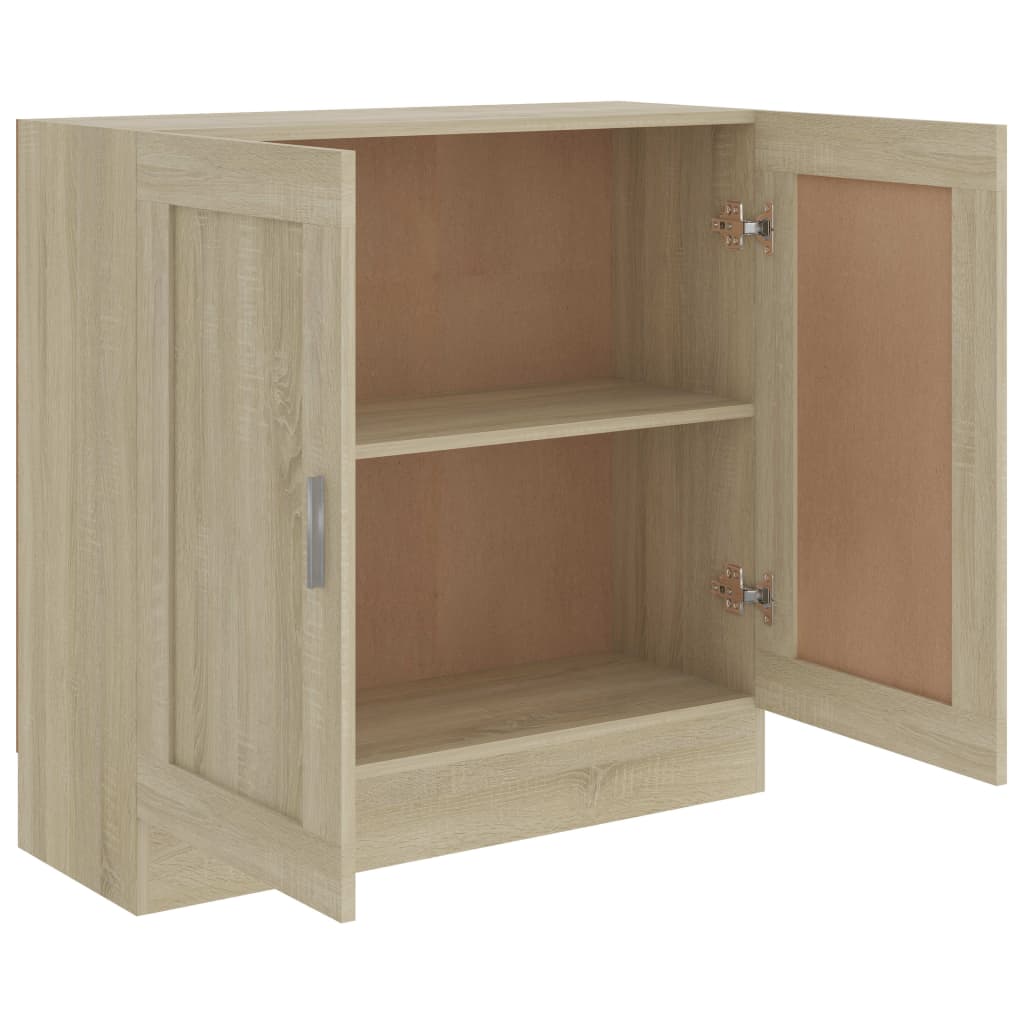 vidaXL Bücherschrank Sonoma-Eiche 82,5x30,5x80 cm Holzwerkstoff