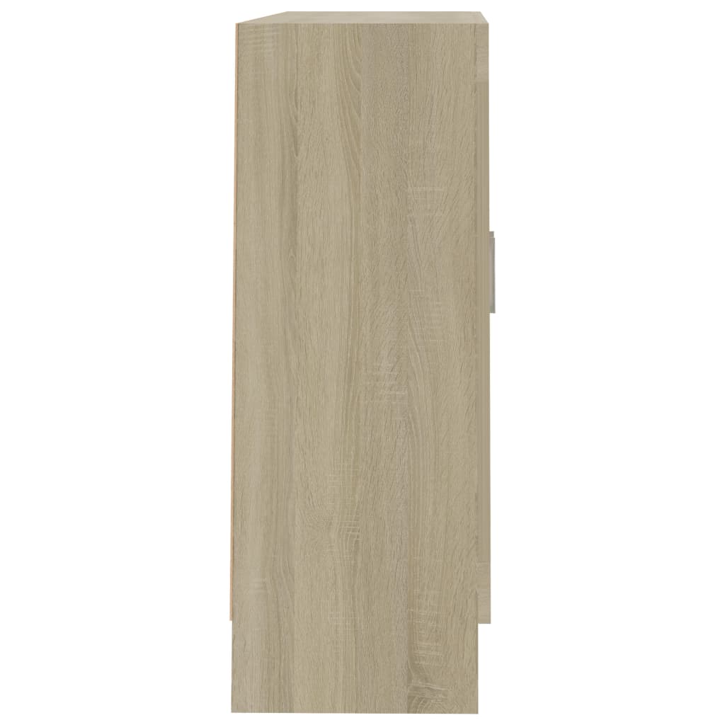 vidaXL Bücherschrank Sonoma-Eiche 82,5x30,5x80 cm Holzwerkstoff
