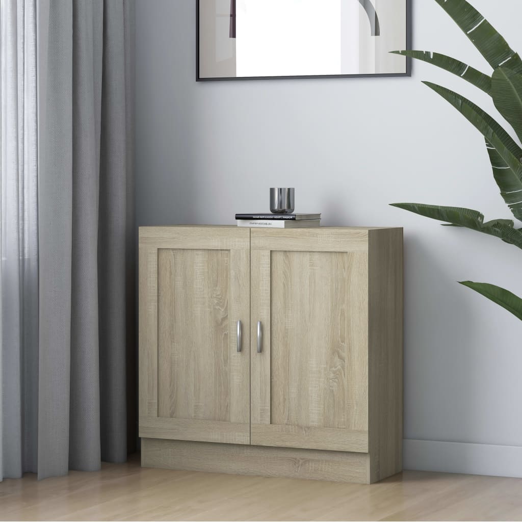 vidaXL Bücherschrank Sonoma-Eiche 82,5x30,5x80 cm Holzwerkstoff