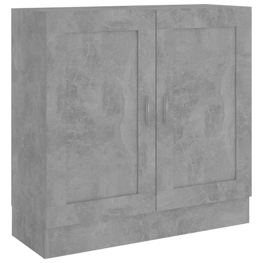 vidaXL Bücherschrank Betongrau 82,5x30,5x80 cm Holzwerkstoff