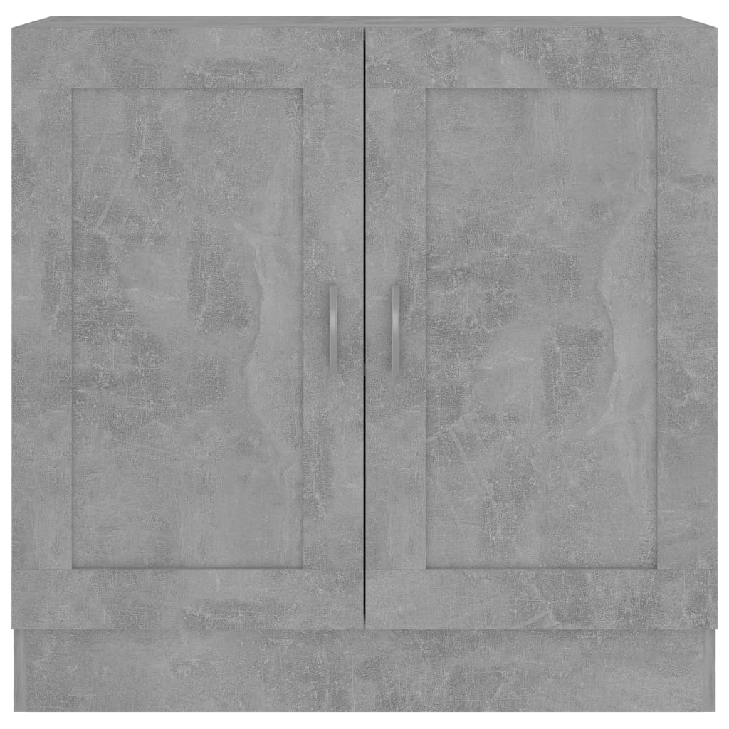 vidaXL Bücherschrank Betongrau 82,5x30,5x80 cm Holzwerkstoff