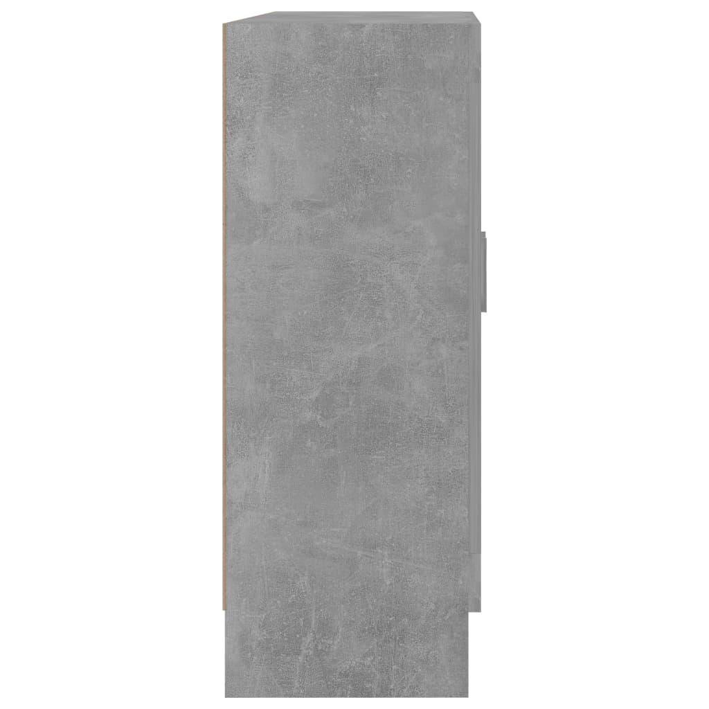 vidaXL Bücherschrank Betongrau 82,5x30,5x80 cm Holzwerkstoff