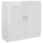 vidaXL Bücherschrank Hochglanz-Weiß 82,5x30,5x80 cm Holzwerkstoff