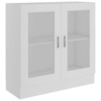 vidaXL Vitrinenschrank Weiß 82,5x30,5x80 cm Holzwerkstoff