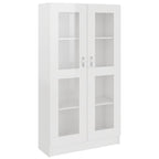vidaXL Vitrinenschrank Hochglanz-Weiß 82,5x30,5x150 cm Holzwerkstoff