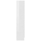 vidaXL Vitrinenschrank Hochglanz-Weiß 82,5x30,5x150 cm Holzwerkstoff