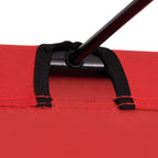 vidaXL Campingliege 180x60x19 cm Oxford-Gewebe und Stahl Rot
