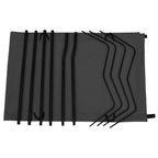 vidaXL Campingbetten 2 Stk. 180x60x19 cm Oxford-Gewebe Stahl Schwarz