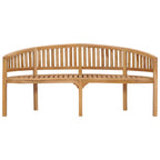 vidaXL Bananenbank 180 cm Massivholz Teak