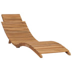 vidaXL Klappbare Sonnenliege mit Tisch Massivholz Teak
