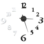 vidaXL 3D-Wanduhr Modernes Design Schwarz und Weiß 100 cm XXL