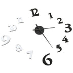 vidaXL 3D-Wanduhr Modernes Design Schwarz und Weiß 100 cm XXL