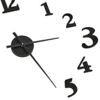 vidaXL 3D-Wanduhr Modernes Design Schwarz und Weiß 100 cm XXL