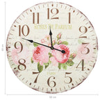 vidaXL Vintage Wanduhr Blumen 60 cm