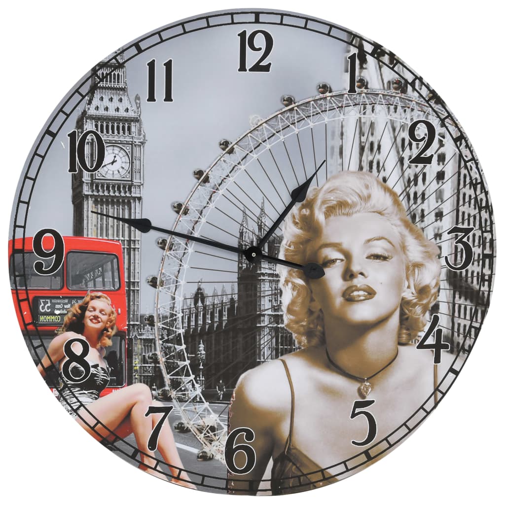vidaXL Vintage Wanduhr 60 cm