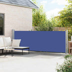 vidaXL Seitenmarkise Ausziehbar 140x600 cm Blau