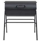 vidaXL Grill mit 2 Grillrosten Schwarz 80x95x90 cm Stahl