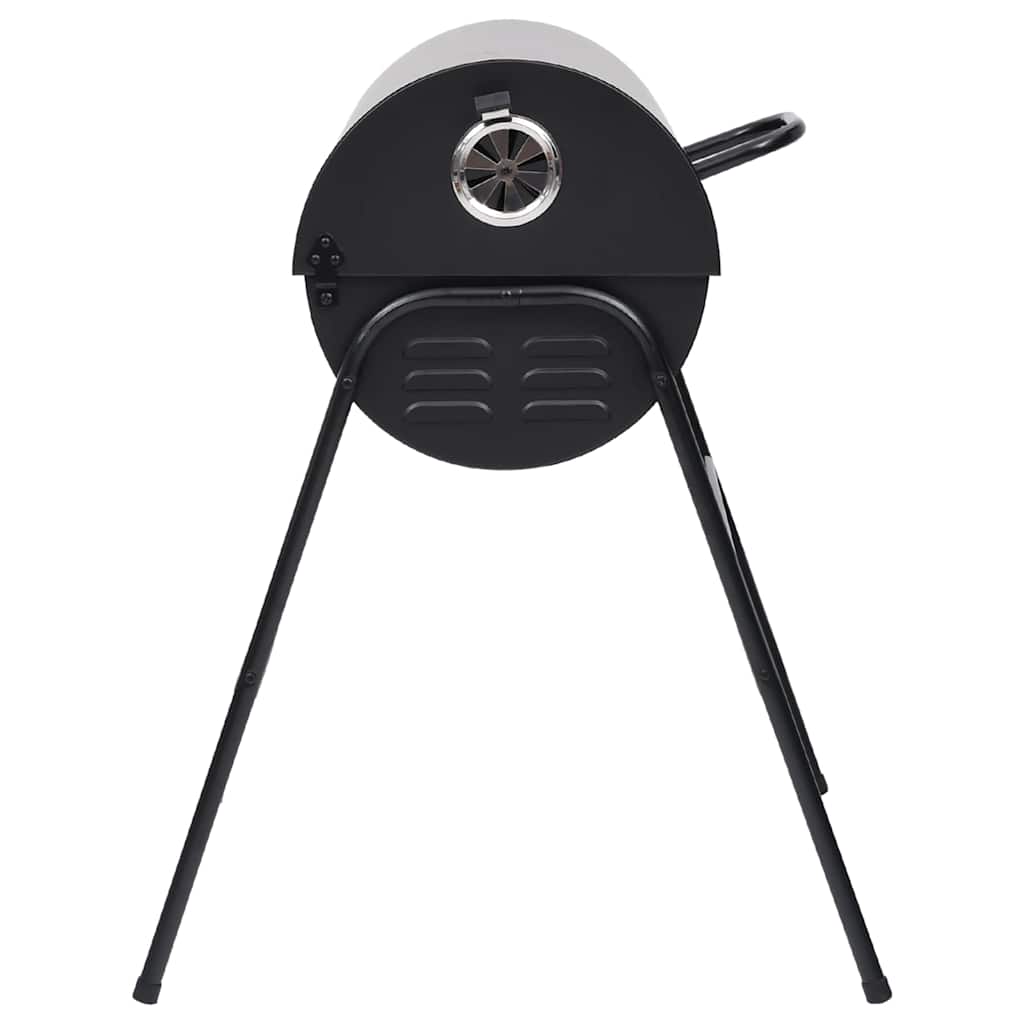 vidaXL Grill mit 2 Grillrosten Schwarz 80x95x90 cm Stahl