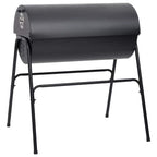 vidaXL Grill mit 2 Grillrosten Schwarz 80x95x90 cm Stahl
