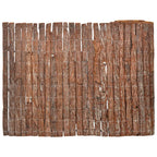 vidaXL Rindenzaun 1000x70 cm