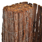 vidaXL Rindenzaun 1000x70 cm