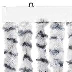 vidaXL Insektenschutz-Vorhang Hell- und Dunkelgrau 56x185 cm Chenille