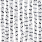 vidaXL Insektenschutz-Vorhang Hell- und Dunkelgrau 56x185 cm Chenille
