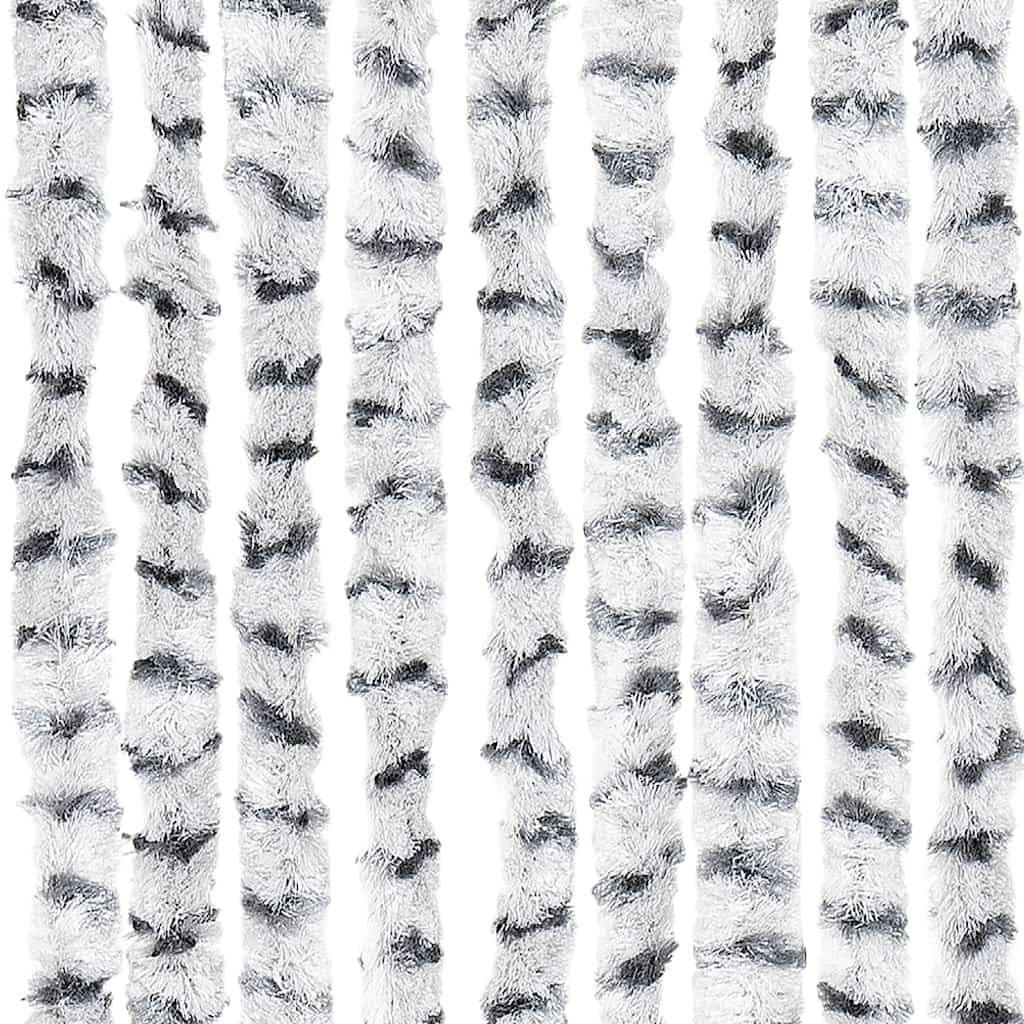 vidaXL Insektenschutz-Vorhang Hell- und Dunkelgrau 56x185 cm Chenille