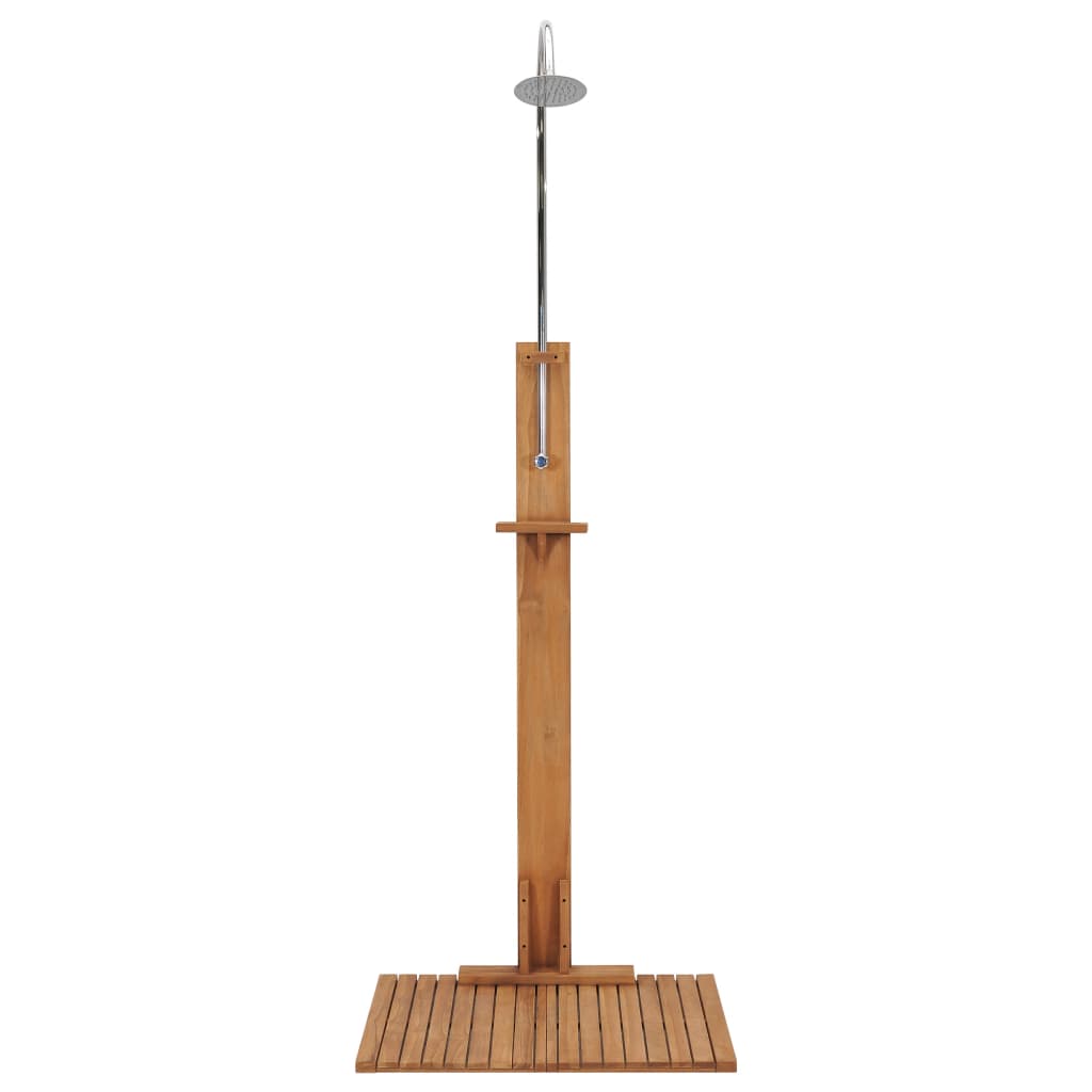 vidaXL Gartendusche 75x75x210 cm Massivholz Teak