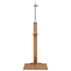 vidaXL Gartendusche 75x75x210 cm Massivholz Teak